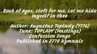 Rock of Ages Cleft For Me- Greatest Hymn of all times with lyrics