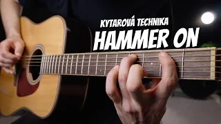 Jak hrát PŘÍKLEPY (HAMMER ON) na kytaru | Lekce kytary pro začátečníky