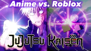 Gojo Roblox Vs Gojo Anime | Sorcerer Battlegrounds | Anime Comparison Roblox