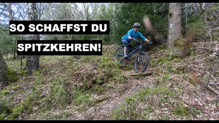 Ohne VERSETZEN Kehren fahren - MTB Fahrtechnik Video von Ridefirst