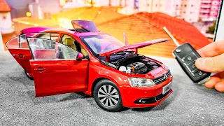 A REALISTA MINIATURA DO VOLKSWAGEN JETTA 1:18 (ATÉ O TETO SOLAR ABRE)