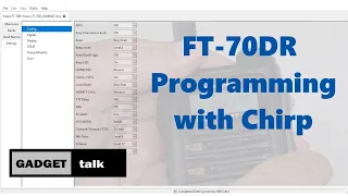 FT-70DR Programming with CHIRP