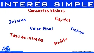 Interés conceptos básicos