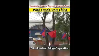 #Cambodia starts to upgrade national #road with funds from #China #fyp #2022 #transportation