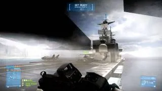 Battlefield 3 - late chopper spawn, carrier shenanigans (no sound)