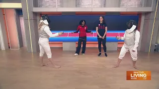How to fence with two Olympic fencers