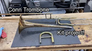 Conn Trombone Restoration Kit Project- band instrument repair