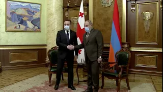Վրաստանի վարչապետ Իրակլի Ղարիբաշվիլին արձագանքում է Նիկոլ Փաշինյանի հետ հանդիպմանը