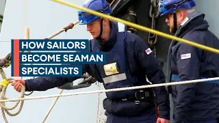 Behind the scenes as Royal Navy sailors learn the ropes to become Seaman Specialists