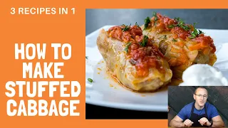 Stuffed Cabbage Rolls - Russian Style Golubci, Russian comfort food. 3 recipes in 1.