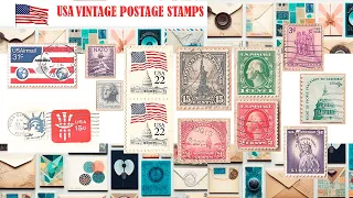 USA POSTAGE STAMPS. PHILATELY.