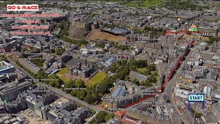 Edinburgh Marathon Festival 2023: fly over the race path!