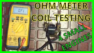 Ignition Coil Testing with ohm meter for small engines - Briggs-Tecumseh - How To ~ UPDATED