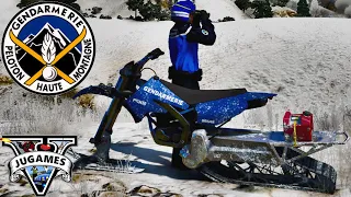 PATROUILLE EN MOTO NEIGE GENDARMERIE [GTA 5 LSPDFR]