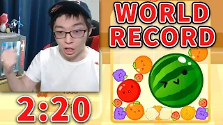 Suika Game NEW WORLD RECORD Watermelon% 2:20