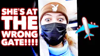 WRONG GATE | ROUGH FLIGHT | Family 5 Vlogs