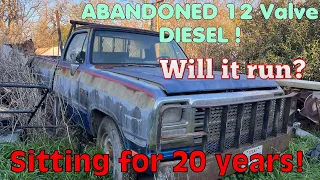 1st Gen Dodge Cummins Diesel! Sitting for 20+ years! Will it run?