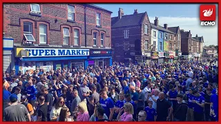 Everton fans prepare for the big game