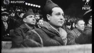 Football match between France and Great Britain in Paris (1940)