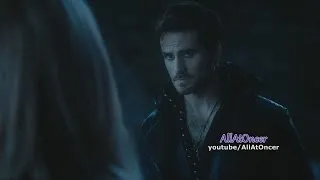 Once Upon A Time 3x06  "Ariel" Hook Tells His Secret About Emma & The Kiss  CaptainSwan (HD)