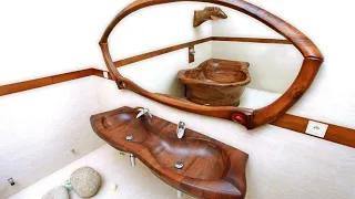 Wooden bathtubs and sinks! 40 beautiful design ideas!