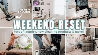 SUMMER WEEKEND RESET / WEEKEND CLEANING MOTIVATION /CLEANING WITH NEW BISSELL TOOLS