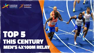 Fastest Men’s 4x100m Relay Finals Of The 21st CENTURY | Top 5 |  European Athletics Championships