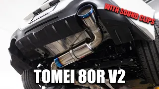 The new Single exit Tomei 80R V2 GR86/BRZ -TB6090-SB05A