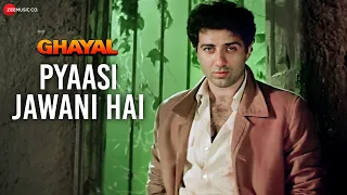 Pyaasi Jawani Hai | Ghayal | Sunny Deol & Meenakshi Sheshadri | S Janki | Bappi Lahiri