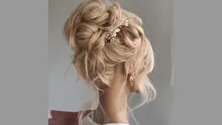 Easy High Wedding Hairstyle Bun by @polishedstylejustine