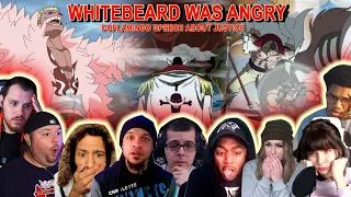 WHITEBEARD WAS ANGRY!! DOFLAMINGO SPEECH ABOUT JUSTICE - Reaction Mashup One Piece