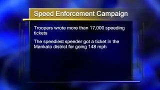 Minnesota State Patrol Speed Enforcement Campaign - Lakeland News at Ten - August 7, 2013