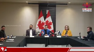 Opposition leader Pierre Poilievre responds to questions from ethnic media...