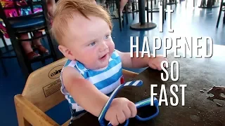 Possibly The Worst Thing Your Baby Could Do At A Restaurant | Beach Vacation Vlogs Day 3 |