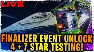 General Hux's Finalizer Unlock and 4+7 Star Testing LIVE! General's Command Event!