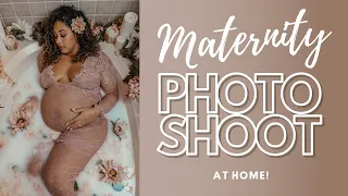 DIY MATERNITY PHOTOSHOOT | MILK BATH MATERNITY SHOOT| AT HOME MATERNITY PHOTOSHOOT | ADOBE LIGHTROOM