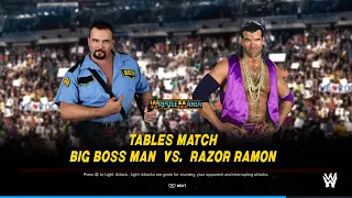 [WWE 2K24] Big Bossman vs. Razor Ramon (Tables Match)