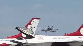 Shocking footage of biplane crash at Travis Airshow