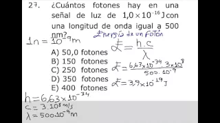 Como calcular la cantidad de fotones en una señal de luz