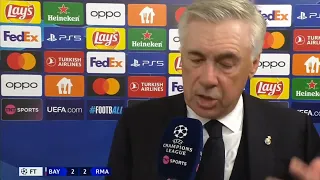 Ancelotti, interview post Bayern Monaco-Real Madrid 2-2
