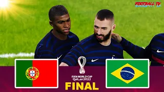 PES 2021 | Brazil vs France | Final FIFA World Cup Qatar 2022 | Full Match eFootball | Gameplay PC