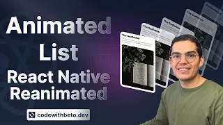 Building an Animated List in React Native with Reanimated | Beginners Tutorial 2023