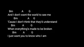 Chord and lyric goo goo dolls -Iris