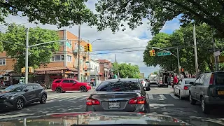 Driving Around Corona Queens NYC - Lefrak City  Lemon Ice King of Corona & Spaghetti Park