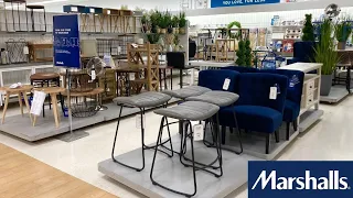 MARSHALLS SHOP WITH ME FURNITURE ARMCHAIRS CHAIRS COFFEE TABLES DECOR SHOPPING STORE WALK THROUGH