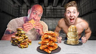 I Ate The Rock's BIGGEST Cheat Meals for 24 Hours