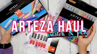 ARTEZA art supply haul - swatch & play + initial thoughts & tips