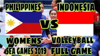 PHILIPPINES vs INDONESIA | Sea games 2019 Volleyball Womens Full Game