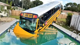 Top 15 Crazy Bus VS Extreme Dangerous & Slippery Roads Compilation