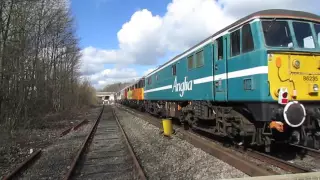 (HD) 37608 hauls 86213+86702+86701+86235 past Spondon! - 30/03/16